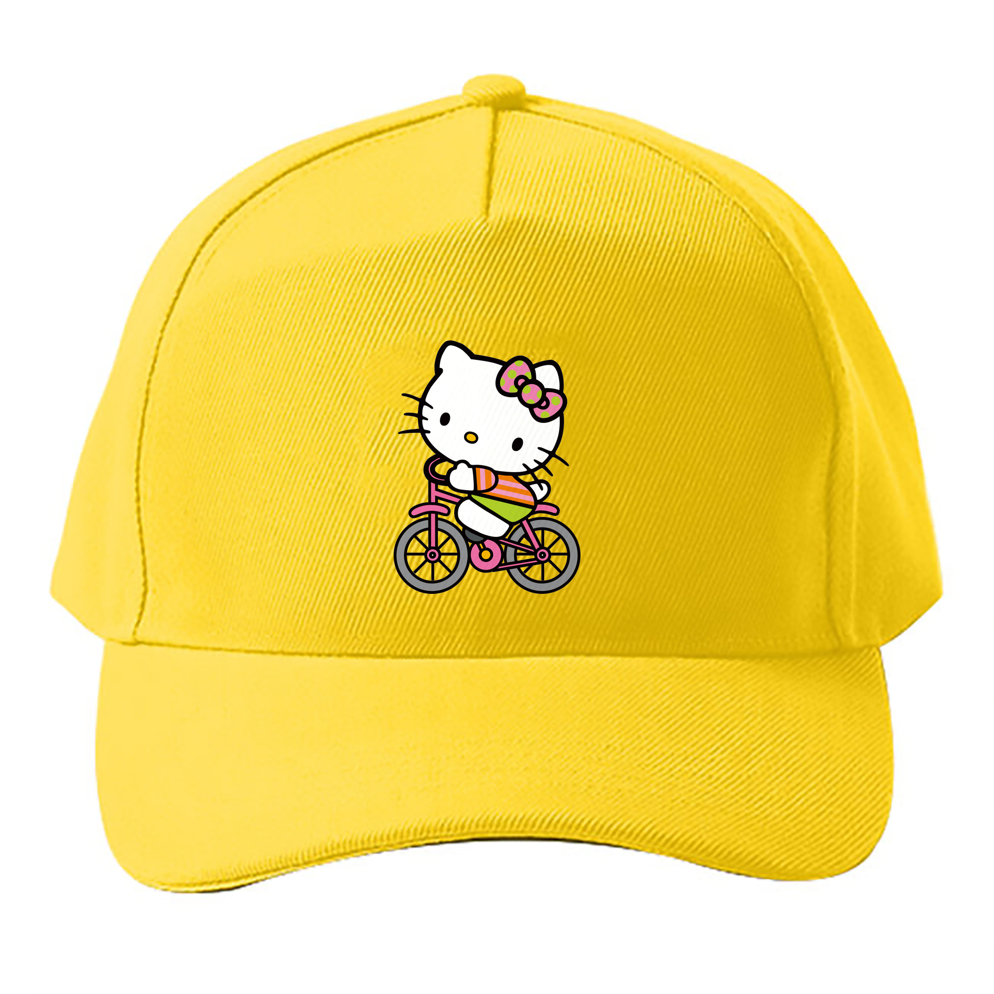 （画像用） Hello Kitty ハローキティ ベースボールキャップ 綿100％ 男女兼用 帽子 スポーツ